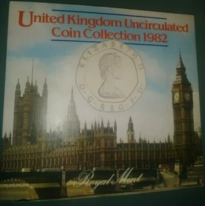 1982 United Kingdom (BU) Brilliant Uncirculated – 7 Coins Set - - Picture 1 of 3