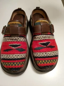Born Damen 6 M Indianer Decke Wolle Azteken Clogs Boho Slipper Pantolette Loafer - Bild 1 von 6