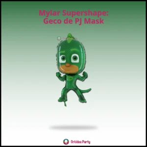 PALLONE AD ELIO SUPERPIGIAMINI PJ MASKS GECO GEKO 86CM FESTA PARTY COMPLEANNO - Foto 1 di 1