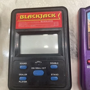 Electronic Handheld Games. Lot Of 5. Blackjack, poker, Hangman, Boggle Etc. - Picture 1 of 6