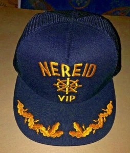 Gorra de camionero de malla trasera a presión VIP de Yate Nereid de colección EE. UU. Marblehead MA - Imagen 1 de 5