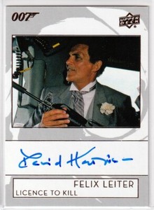 2019 Upper Deck James Bond Collection AUTOGRAPH David Hedison as Felix Leiter