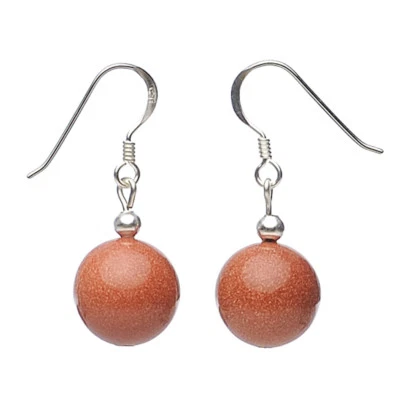 Orecchini Pendenti In Goldfluss, Crema Marrone, Gioielli Donna, Ø 12Mm - Immagine 1 di 4