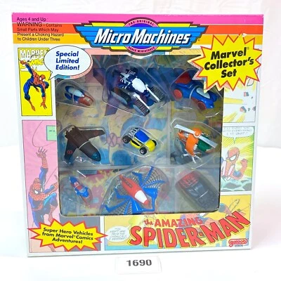 Vintage Micro Máquinas Increíble Spider-Man Juego de Coleccionista Galoob 1993 Sin usar, en caja sellada Foto 1 de 4