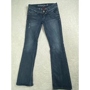 Guess Jeans Damen Gr. 30 Bootcut Verziert Dark Wash Denim Jeans Retro - Bild 1 von 9