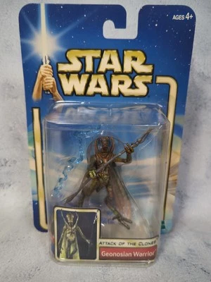 Star Wars Attack Of The Clones Geonasian Warrior Action Figure Vintage 2002 - Image 1 of 3