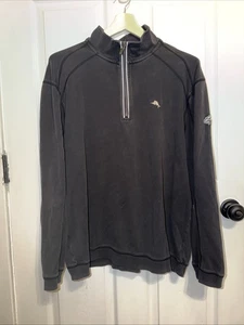Tommy Bahama Men’s NFL Philadelphia Eagles Black 1/4 Zip Pullover XL - Picture 1 of 6