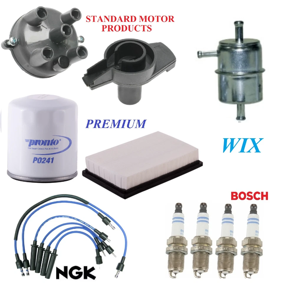 Tune Up Kit Filters Cap Wire Spark Plugs For PLYMOUTH TURISMO L4 2.2L 1986-1987 - Image 1 of 1