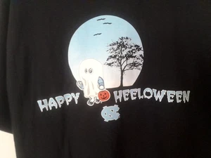 New HAPPY HEELOWEEN UNC Tar Heels T Shirt Size Large UNC Student Stores Measured - Picture 1 of 6