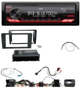 JVC DAB Lenkrad Bluetooth USB Autoradio für Audi A3 8P 2003-2012 Aktivsystem - Bild 1 von 10