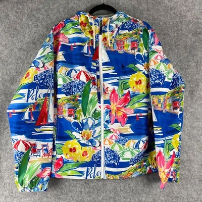 Jaqueta Polo Ralph Lauren Riviera Windbreaker Masculina Grande Embalável Colorida Resort - Imagem 1 de 4