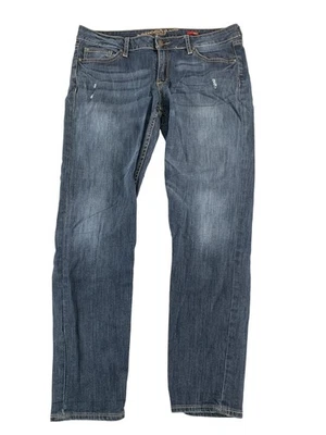 Arizona Jean Co Jeans Juniors 11 Blue Ankle Skinny Stretch Distressed Denim - Image 1 of 4