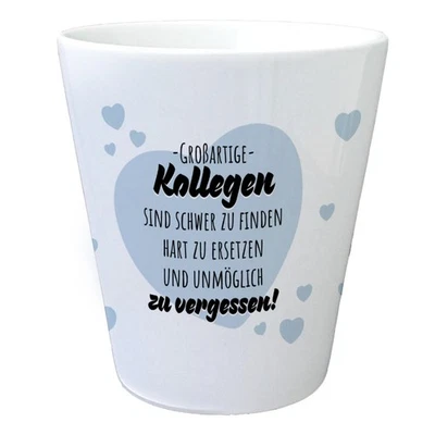 Herzen Blumentopf mit Spruch Großartige Kollegen - Bild 1 von 3