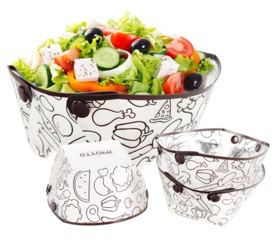 Fiambrera de viaje Snapfold Bowls 4 piezas liviana a prueba de fugas camping senderismo NUEVO  Foto 1 de 3