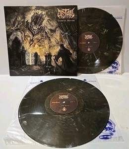 Distant ‎Aeons Of Oblivion Vinyl 2xLP US 2021 Silver Marble Translucent NM GFold - Picture 1 of 12