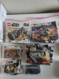 LEGO Star Wars: Star Wars Ships Lot. *Only Vaders Tie Fighter Has Minifigure*