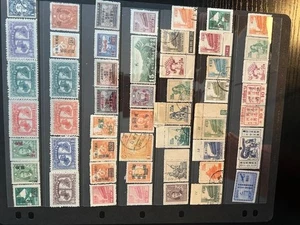 a1170 China Einsteckseite 51 Marken gemischte Erhaltung - Bild 1 von 1