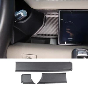 Tablero de fibra de carbono seco mate Wordmark panel moldura para LR Defender 2020-2024 - Imagen 1 de 17