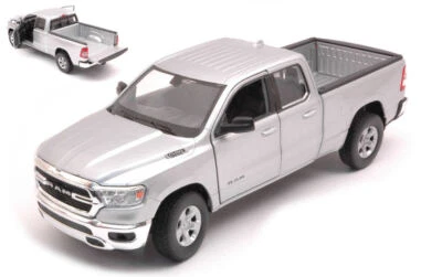 MODELLINO FURGONE STATICO WELLY DODGE RAM 1500 SILVER MODELLISMO SCALA 1:27 - Immagine 1 di 2