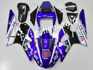 Fit for YZF R1 1998 1999 Movistar Blue White Black ABS Injection Fairing Kit - Picture 1 of 6