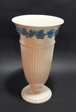 Wedgwood Of Etruria & Barlaston Vase England Embossed Queens Ware 11" Tall