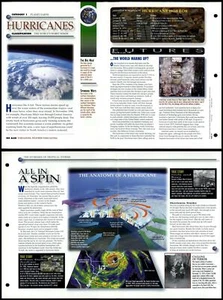 Hurricanes #61 Planet Earth Secrets Of The Universe Fact File Fold-Out Page - Picture 1 of 1