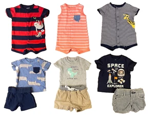 Baby Junge 3 Monate Sommer Kleidung Paket Strampler Outfits Shorts Shirts - Bild 1 von 10