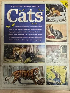 A Golden Stamp Book - Cats - 1959 Complete - Picture 1 of 4