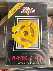 1970s Vintage "Lips" Adult Playing Cards Sealed Full Deck 54 Cards - Picture 1 of 2