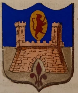 CASTIGLIONE UBERTINI (AR). Stemma miniato. 2 pagg. di testo. 1868. - Picture 1 of 1