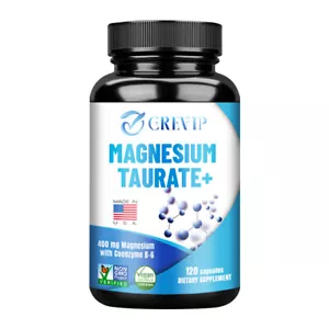 120 piezas Taurato de Magnesio 400 mg - Salud Cardiovascular, Reduce la Ansiedad, No OGM - Imagen 1 de 12