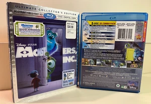 Monsters, Inc. 3D, Disney Pixar, Blu-Ray, DVD, Slipcover, John Goodman, Bonus - Picture 1 of 6