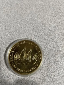 Qvinto Centenario Medal 1492 - 1992 Las Tres Carabelas Coin - Picture 1 of 2