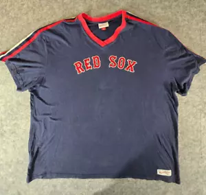 🔴Red Sox 5XL Mitchell & Ness Cooperstown Collection Jersey Tee ⚾ 🔵 - Picture 1 of 13