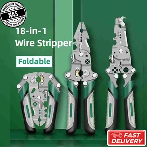 Multifunctional Wire Crimper Stripper Cutter Pliers Electrical Tool Set UK New - Picture 1 of 8