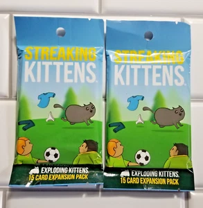 Streaking Kittens Exploding Kittens seconda espansione 2-15 confezioni carte nuove sigillate - Foto 1 di 4