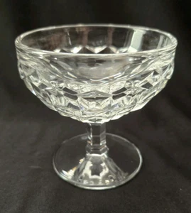 SET OF 4 VTG FOSTORIA AMERICAN CHAMPAGNE LOW SHERBET GLASS 3 1/2" - Picture 1 of 3