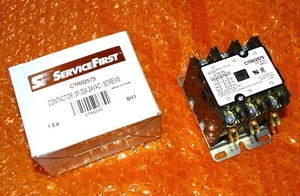 ServiceFirst CTR02575 Contactor Relay, 3 Pole, 30 Amp, 24V AC Coil, TRANE HVAC - Picture 1 of 8