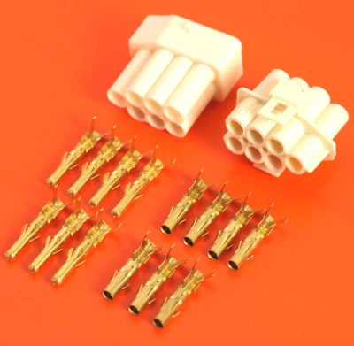 Genuine Lucas Rists 7 Way Natural 3mm Moulding Wiring Connector Kit - Image 1 of 4