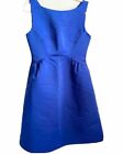 Kate Spade Rambling Roses V-Back Structured Dress Cobalt Blue  10  NWT