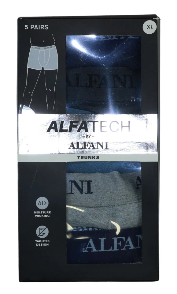 Paquete de 5 calzoncillos Alfani sin etiquetas ropa interior para hombre XL NUEVO CON ETIQUETAS surtido Foto 1 de 1