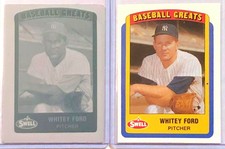 1/1 WHITEY FORD 1990 SWELL BASEBALL PRINTING PLATE CARD #8 NYNEW YORK YANKEES