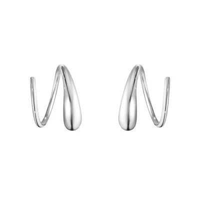 Georg Jensen. Sterling Silver Swirl Earrings #634A - Mercy - Image 1 of 3