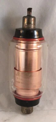 TUBO DE VACÍO ELECTRÓNICO VINTAGE RADIO JENNINGS VCC-25 COBRE Foto 1 de 4