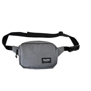 New Flowfold Recycled Heather Grey Explorer Small Fanny Pack Sling Pack Bag - Picture 1 of 1