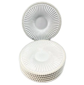 Juego de 6 Platillos Platos LENOX Butler’s Destry Pattern 7" Beige Crema Sin Tazas - Imagen 1 de 7