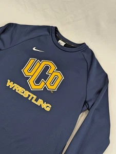 Nike University Of Central Oklahoma Wrestling Pullover Sweatshirt Navy Small - Picture 1 of 8