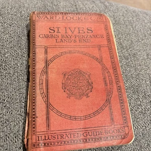 Ward Lock Red Guide Penzance Newlyn St Ives Lands End Scilly Vintage Rare Book - Imagen 1 de 6