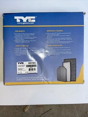 Cabin Air Filter TYC 800180C - Image 1 of 3