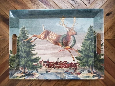 John Derian For Target Melamine Reindeer Winter Tray NWT - Image 1 of 4